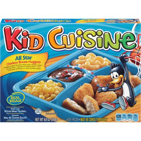 Kid Cuisine All Star Chicken Breast Nuggets Frozen Dinner 8.8 OZ BOX ...