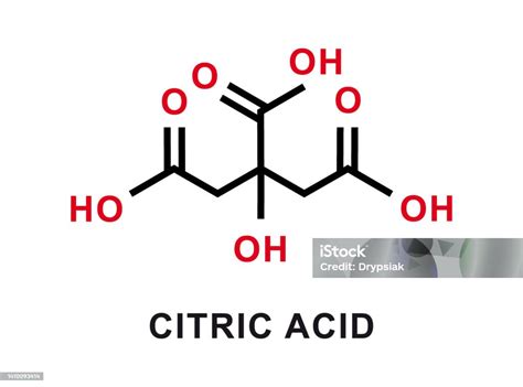 Formula Kimia Asam Sitrat Struktur Molekul Kimia Asam Sitrat Ilustrasi Vektor Ilustrasi Stok ...