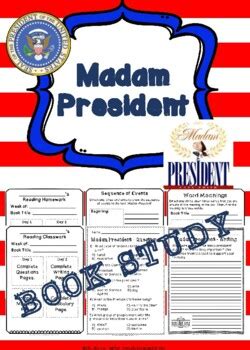 Madam President Book Study by Oh She's a Teacher | TpT