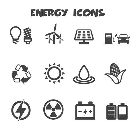 símbolo de los iconos de energía 633157 Vector en Vecteezy