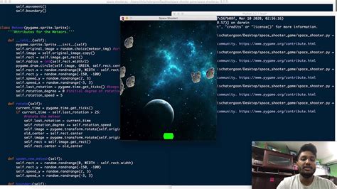 Space Shooter PyGame Part 11 More Precise Meteor Collisions - YouTube
