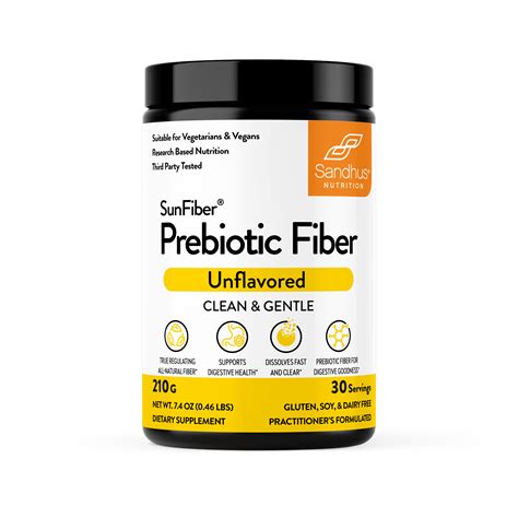 Sandhu's Prebiotic Fiber Supplement Powder – SunFiber® – Unflavored ...