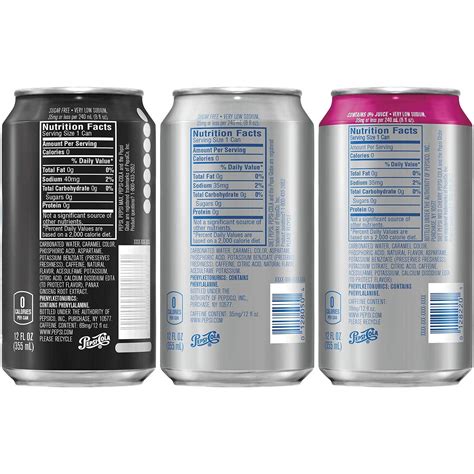 Pepsi Zero Sugar Nutrition Facts | Besto Blog