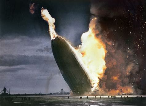 Hindenburg disaster in color, 1937. : r/dragonutopia