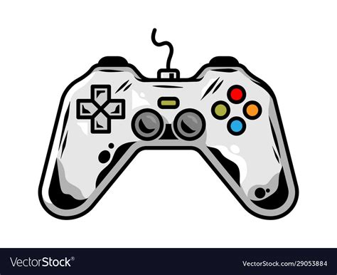 Gamepad for play arcade video game Royalty Free Vector Image