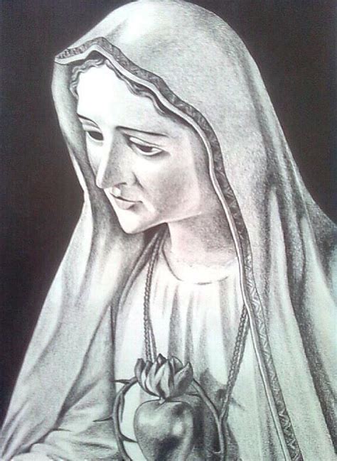 Mother Mary Drawing by Jiyo Joseph - Pixels