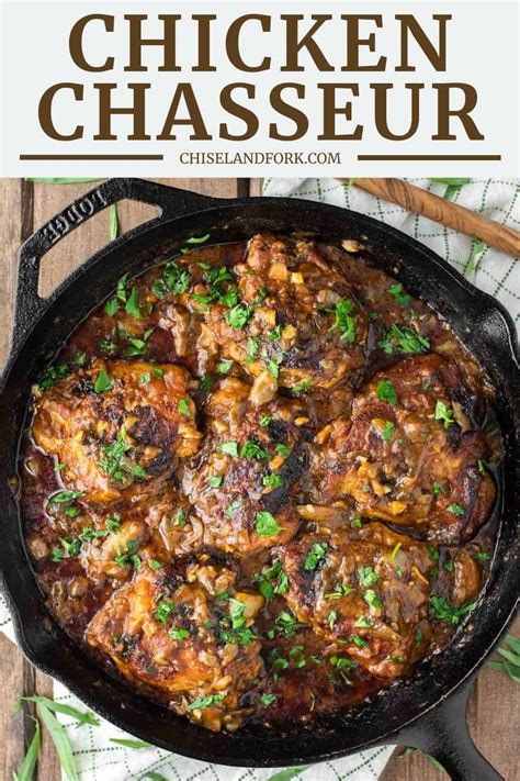 Chicken Chasseur Recipe - AKA Hunter's Chicken - Chisel & Fork