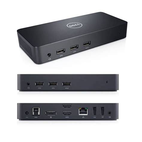 Dell Triple Video USB 3.0 Docking Station D3100, rezolutie FullHD si UHD 4K