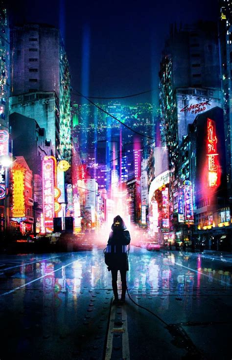 Jacked in, Mikk Metsniit | Cyberpunk art, Anime scenery, Cyberpunk city