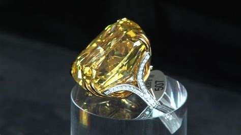 Sotheby's plans auction of huge yellow diamond [VIDEO]