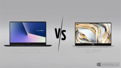 Asus ZenBook Pro 14 UX450FD vs. Dell XPS 13 9305: Which is better?