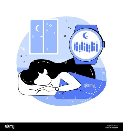 Smartwatch sleep tracking isolated cartoon vector illustrations Stock Vector Image & Art - Alamy