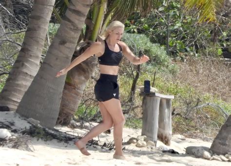 LINDSEY VONN Workout at a Beach in Tulum 04/20/2021 – HawtCelebs