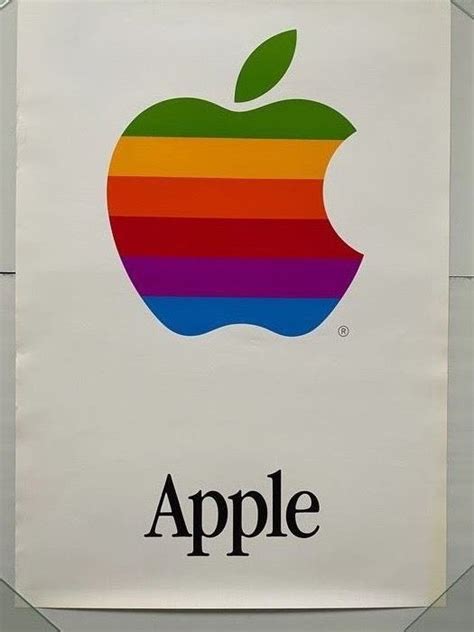 Apple - Vintage Apple Logo Poster - Catawiki