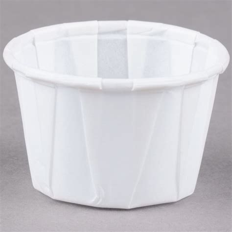 Solo SCC100 1 oz. White Paper Souffle / Portion Cup - 250/Pack