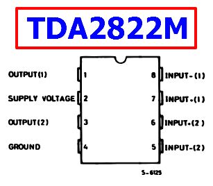 TDA2822M Datasheet - Dual Low-Voltage Power Amplifier - ST