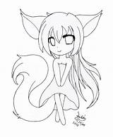 Anime Wolf Girl Coloring Pages At GetColoringscom  Free Printable sketch template