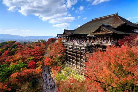 Kiyomizu Dera Temple in Autumn, Kyoto, Japan Stock Image - Image of ...