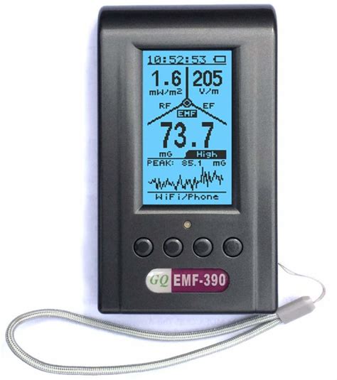 EMF Meter, Advanced GQ EMF-390 Multi-Field Electromagnetic Radiation 3-in-1 EMF ELF RF meter ...