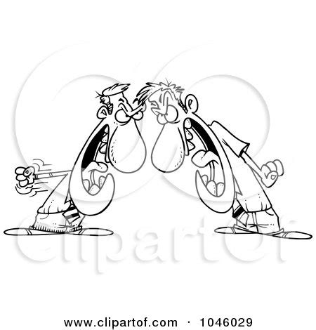 Royalty-Free (RF) Clip Art Illustration of a Cartoon Black And White ...