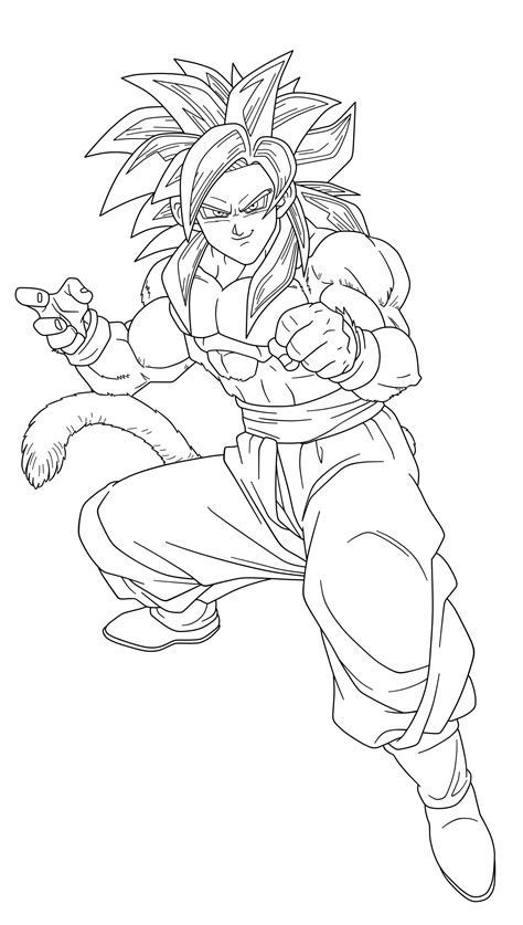 Ssj4 Goku Coloring Pages At Free Printable Colorings | Porn Sex Picture