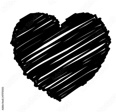 "Scribble Heart clip-art vector illustration" Stock image and royalty-free vector files on ...