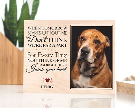 Pet Memorial Frame Dog Memorial Gift Loss of Dog Pet Loss - Etsy