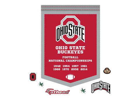 Ohio State Buckeyes Football National Championship Banner Wall Decal ...