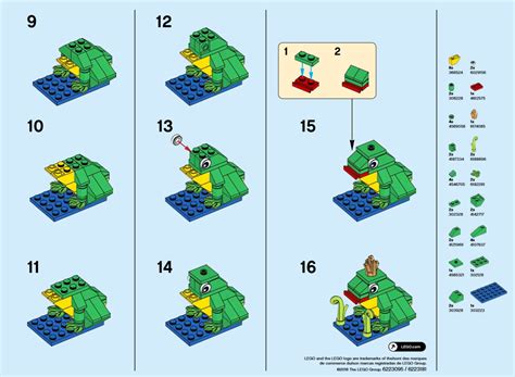 LEGO® Monthly Mini Build Instructions - Frog