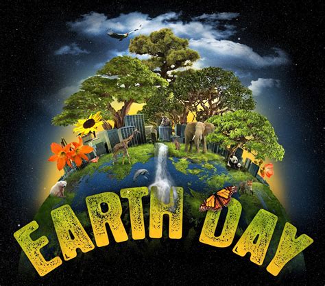 Happy Earth Day Hd Graphic Animated Background Wallpaper