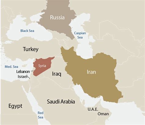 Map Of Iran And Iraq And Israel - Bank2home.com