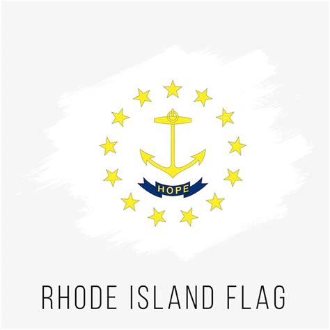 Premium Vector | Usa state rhode island vector flag design template ...