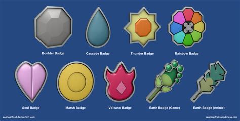 Pokemon Badges - Indigo League by seancantrell on DeviantArt