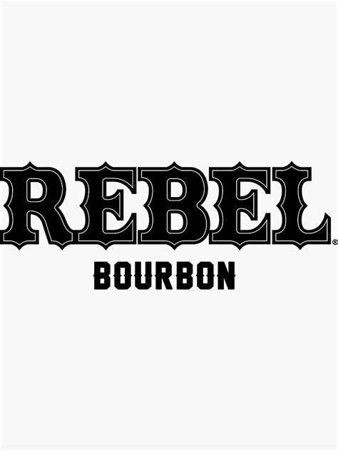 "Rebel Bourbon Logo" Sticker for Sale by Makattack99 | Redbubble