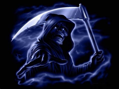 Blue Grim Reaper Wallpaper