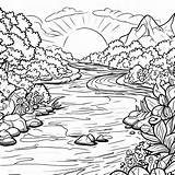 Wonderful River coloring page  Download Print Or Color Online For Free sketch template