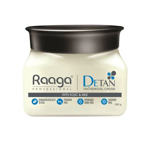 Buy Raaga ProfessionalDe-Tan Tan removal Cream Kojic & Milk, 500 GM ...