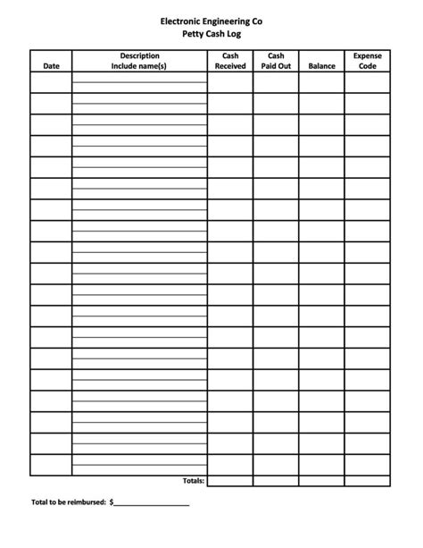 40 Petty Cash Log Templates & Forms [Excel, PDF, Word] ᐅ TemplateLab