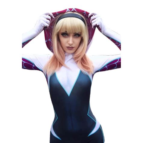 Spider Verse Gwen Stacy Costume - Films Jackets