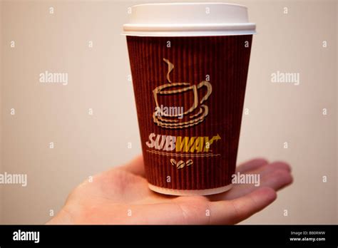 Subway coffee cup Stock Photo - Alamy