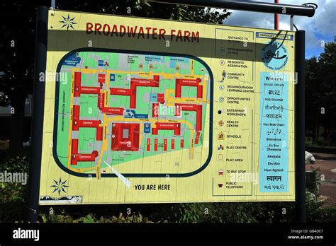 A location map of the broadwater farm estate hi-res stock photography and images - Alamy