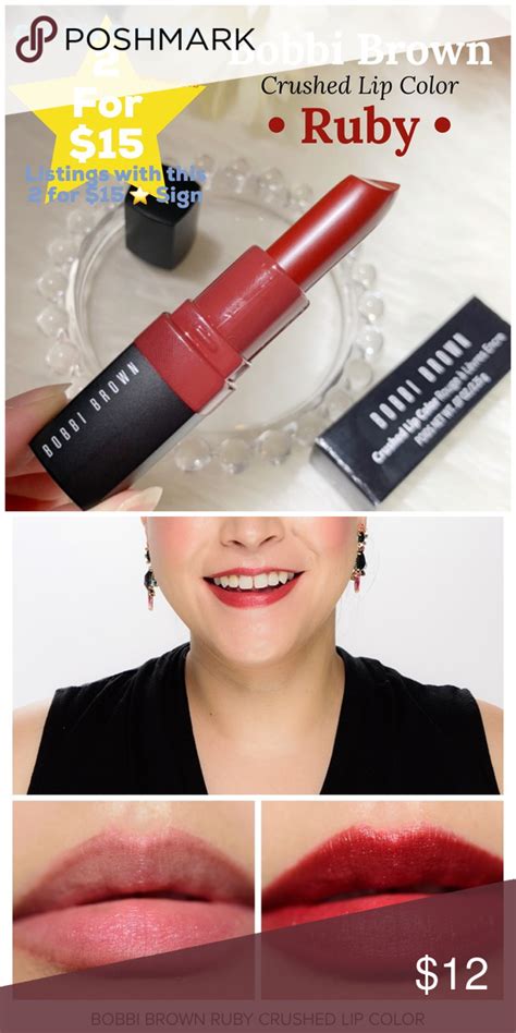 Bobbi Brown Crushed Lip Color • Ruby • | Lip colors, Bobbi brown, Lip color lipstick