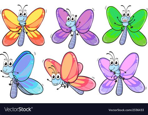 Group Of Butterflies Clip Art