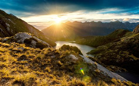 Fiordland Mountain Sunrise, HD Nature, 4k Wallpapers, Images ...