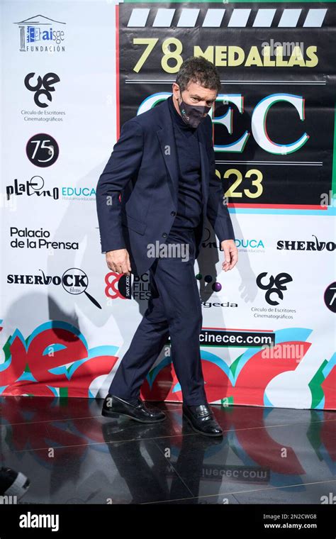 Madrid, Spain. February 6, 2023, Antonio Banderas attends the 78th Film ...