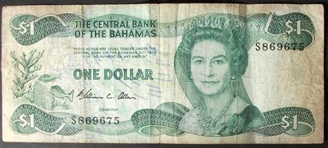 Bahamas P43a Dollar Fine - For Sale, Buy Now Online - Item #348848