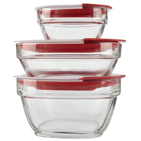 Rubbermaid Easy Find Lids Glass Food Storage Containers, 6-Piece Set - Walmart.com