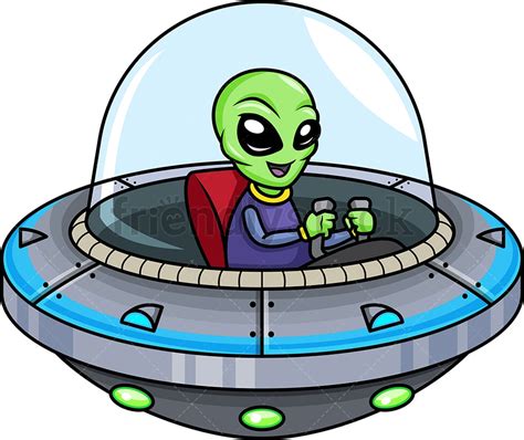 Alien Spaceship Cartoon