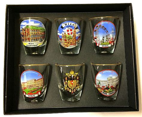 Vienna shot glasses set 6pcs / Vienna / Souvenirs Austria - OnlineFromAustria.com