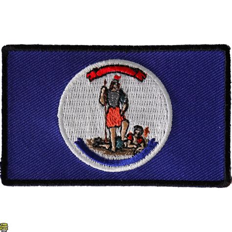 Historical Virginia Flag Iron on Patch - TheCheapPlace